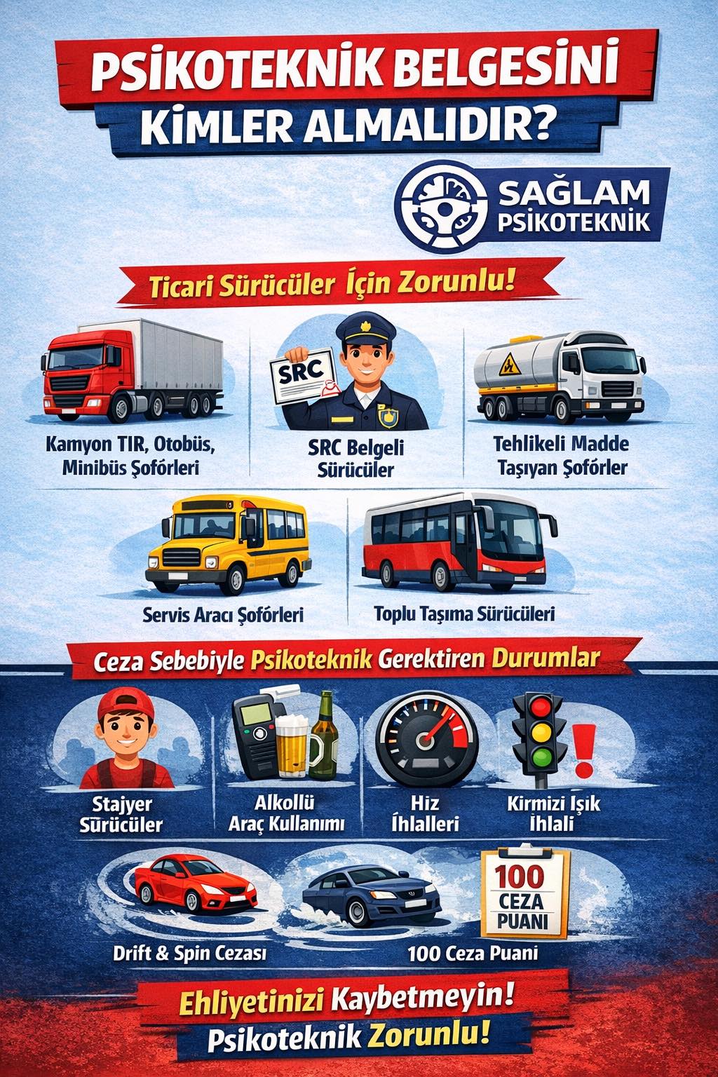 Psikoteknik belgesini kimler almalıdır bilgilendirme kartı